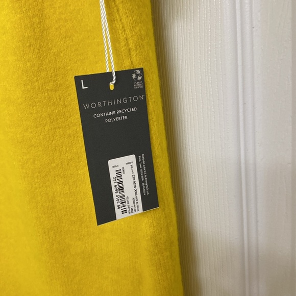 Women’s Yellow Worthington Dress Size Large - Picture 4 of 4